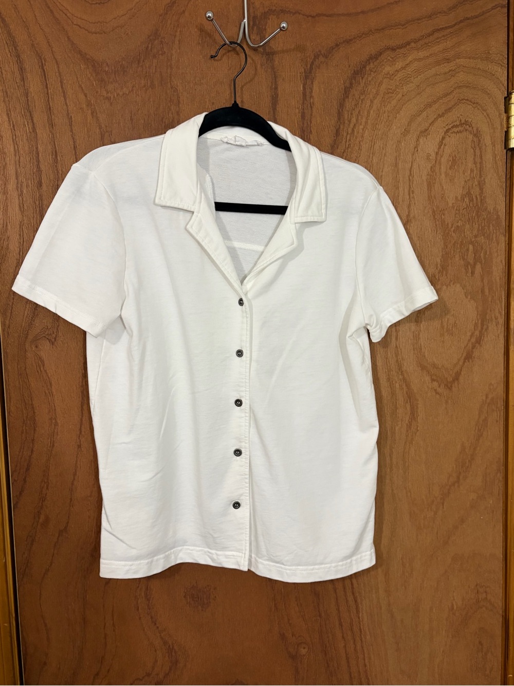 Jane and Delancey White Short-Sleeve Button Down Shirt